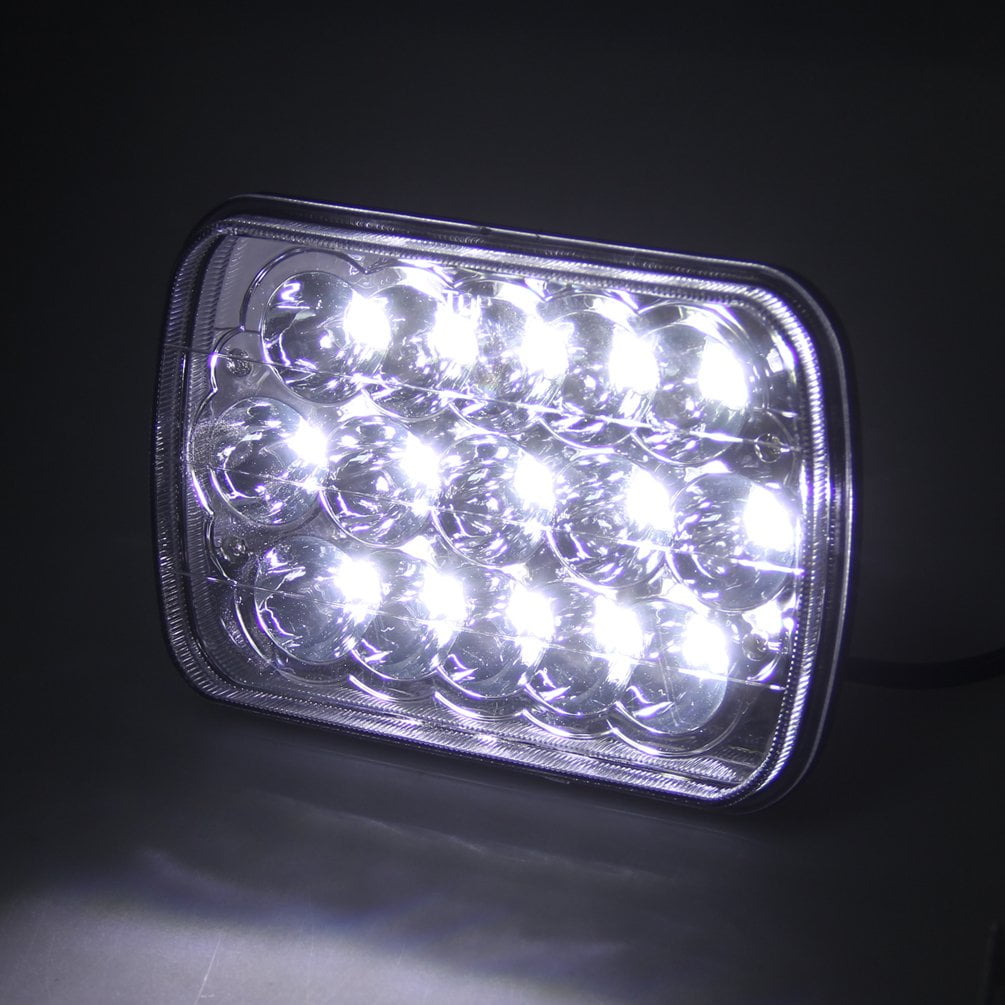 5x7 7x6 LED High/Low Seal Beam H4 9003 Plug 6054 H5054 for Jeep Wrangler YJ XJ GMC Ford Truck Cherokee Chevrolet Toyota Nissan Dodge (2 / set)