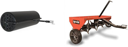 Agri-Fab 45-0604 18" x 48" Tow Behind Poly Lawn Roller 550 lbs Weight with Water, Poly Drum and Steel Frame, with Plug. Designed for Lawn and Garden Tractors