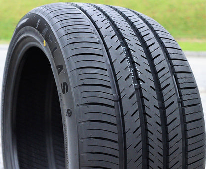 A set of 4 (4)265/35R20 99Y XL high-performance full-season tires for: 2015-23 Ford Mustang EcoBoost Premium, 2012-13 Audi A7 Quattro Base