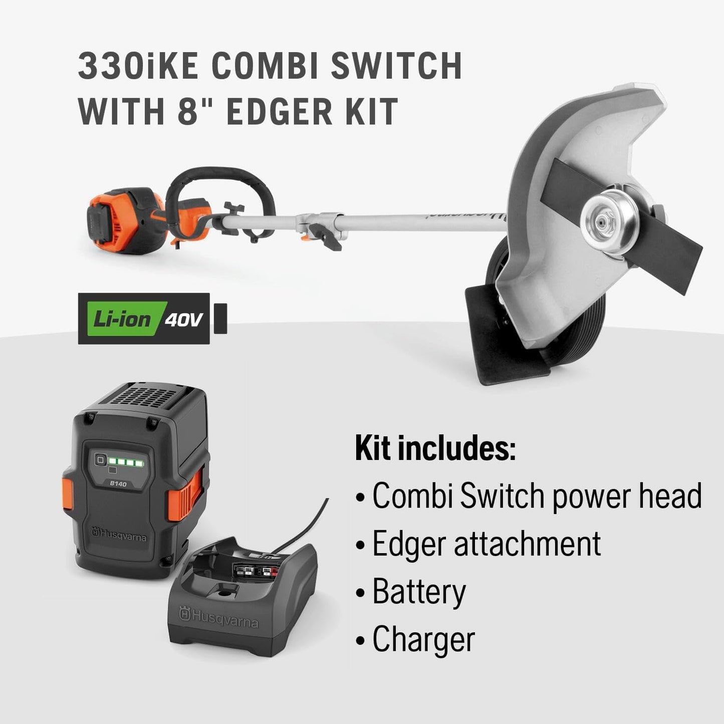 330iKE Battery Edger, Orange