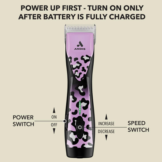 Andis Pulse Zr II 5-Speed Cordless Pet Clipper, Gabriel Feitosa Edition