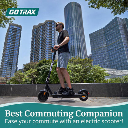Adult Electric Scooter, 8.5 Inch Pneumatic Tires, Max Range 14/18 Miles, Max Speed 15.5/18 MPH, Powered by 300 Watt Motor, with Cruise Control Adult Folding Electric Scooter