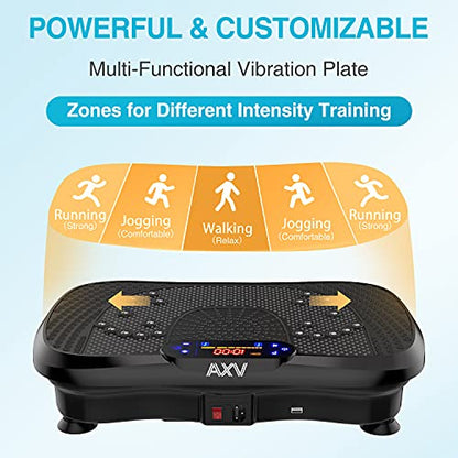 AXV Vibration Plate Exercise Machine Whole Body Workout Vibrate Fitness Platform Machine