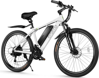 Adult Electric Bike, 350W BAFANG Motor (500W Peak), 4A 3H Fast Charging, 468Wh Li-Ion Battery, 21 Speed Gears, Air Saddle, 45 Miles 20 MPH 26" Mountain Bike Electric Bike, ANSI/CAN/UL2849 Compliant