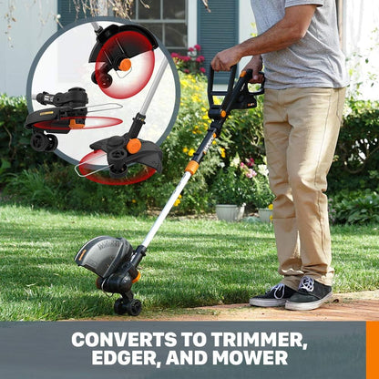 20V GT Revolution 12" 4.0Ah Cordless String Trimmer & Turbine Leaf Blower Power Share Combo Kit - WG930.3 (Batteries & Charger Included)