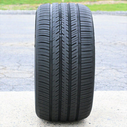 A set of 4 (4)265/35R20 99Y XL high-performance full-season tires for: 2015-23 Ford Mustang EcoBoost Premium, 2012-13 Audi A7 Quattro Base