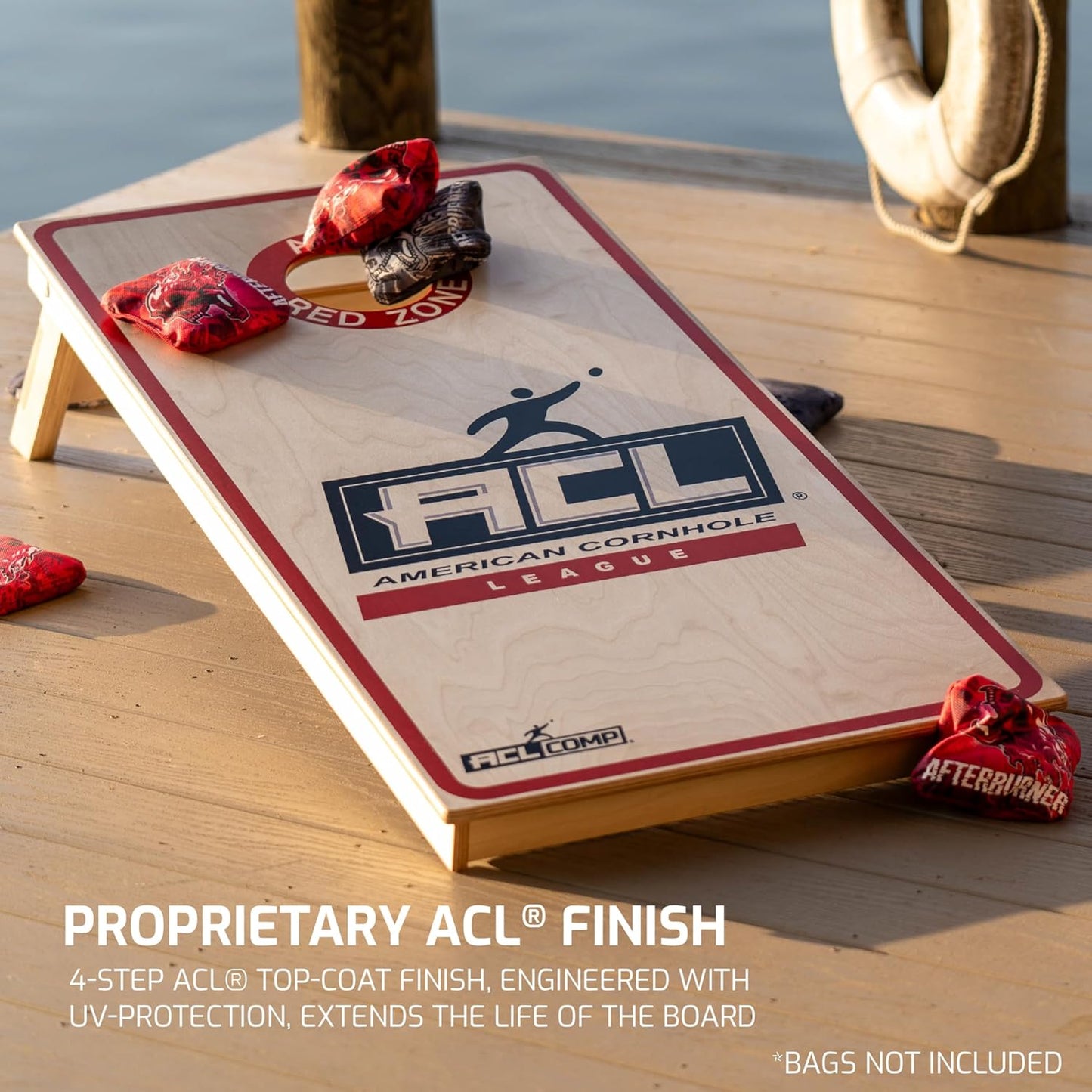ACL Official 2x4 Cornhole Boards, Regulation Size, Solid Wood, CNC Cut