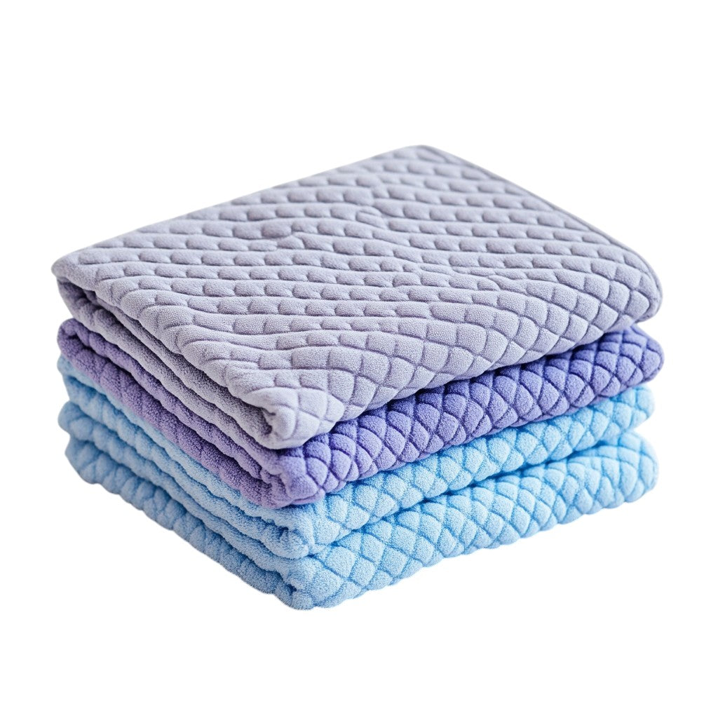 Wipur Nano Fish Scale Microfiber Cleaning Cloth - Streak-Free Polishing for Glass, Mirrors & Stainless Steel - Lint-Free & Fast Drying - Set of 3