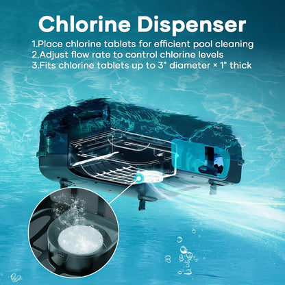 AIPER Surfer S2 Solar Pool Skimmer with APP Support, 24/7 Cleaning, Dual Charging Modes, Smart Obstacle Avoidance, Ideal for All Swimming Pool Types