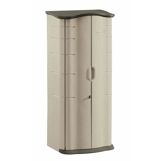 Rubbermaid Vertical Resin Weather Resistant Outdoor Storage Shed