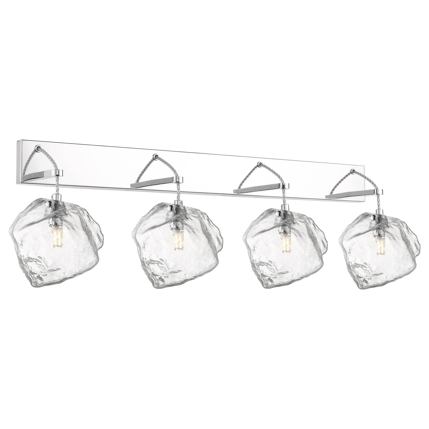 63131LED'sP-MSS/CLR 4 Light Wall / Vanity in Mirrored