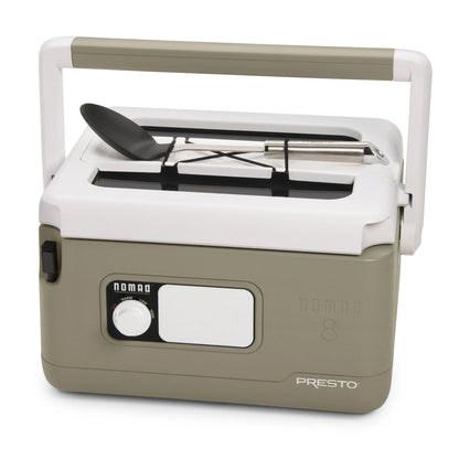 8-Quart Nomad Traveling Slow Cooker in Tan