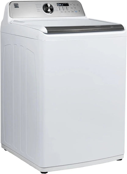 4.5 cu. ft. Top Load Washer with Triple Action Impeller for Tough Dirt & Stains-Reduce Laundry Time with Accela and Express Wash-LED, White
